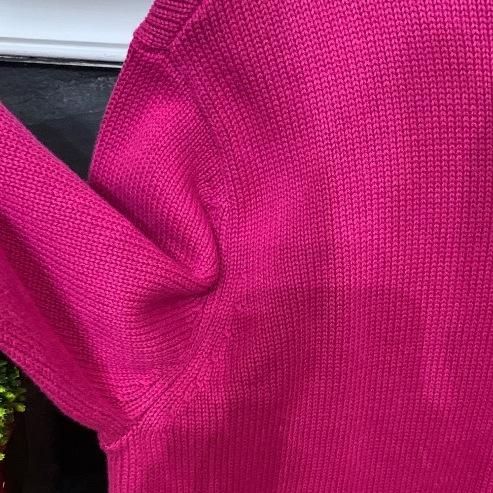 GAP Vibrant Fuchsia Crew Neck Sweater - Picture 5 of 8